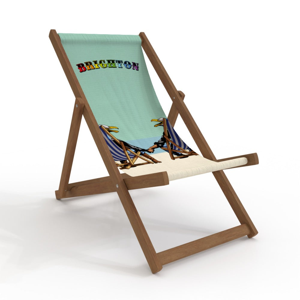 Delux Laughing Seagulls Deckchair