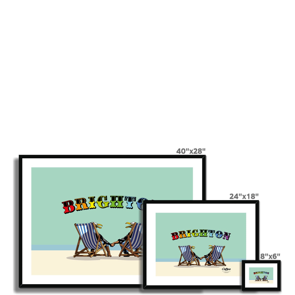 Laughing Seagulls - Brighton Framed & Mounted Print