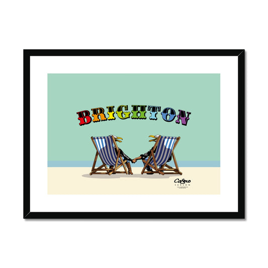 Laughing Seagulls - Brighton Framed & Mounted Print