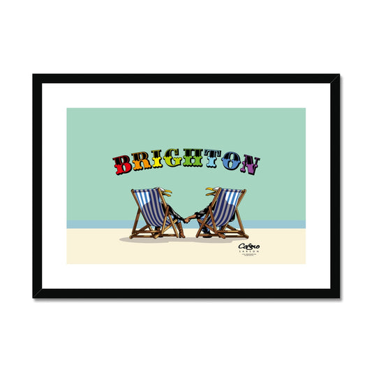 Laughing Seagulls - Brighton Framed & Mounted Print