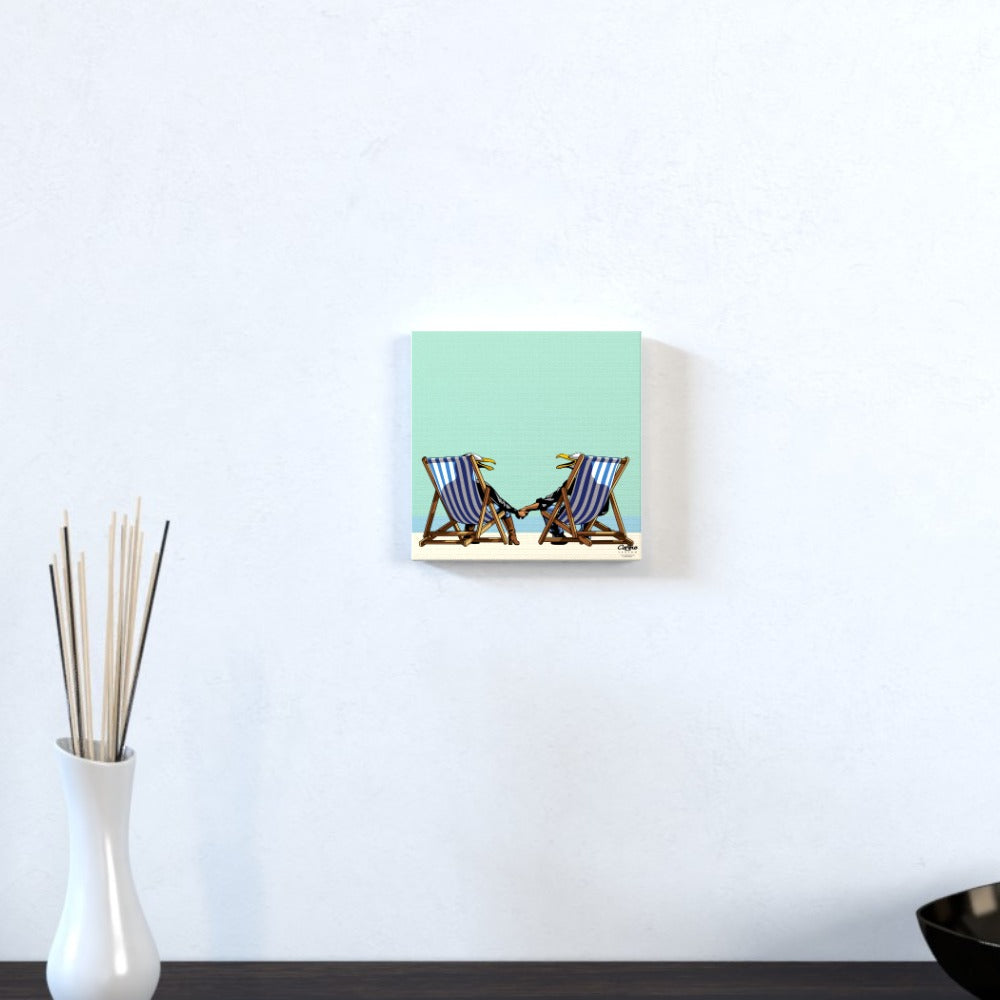Laughing Seagulls - Square Canvas