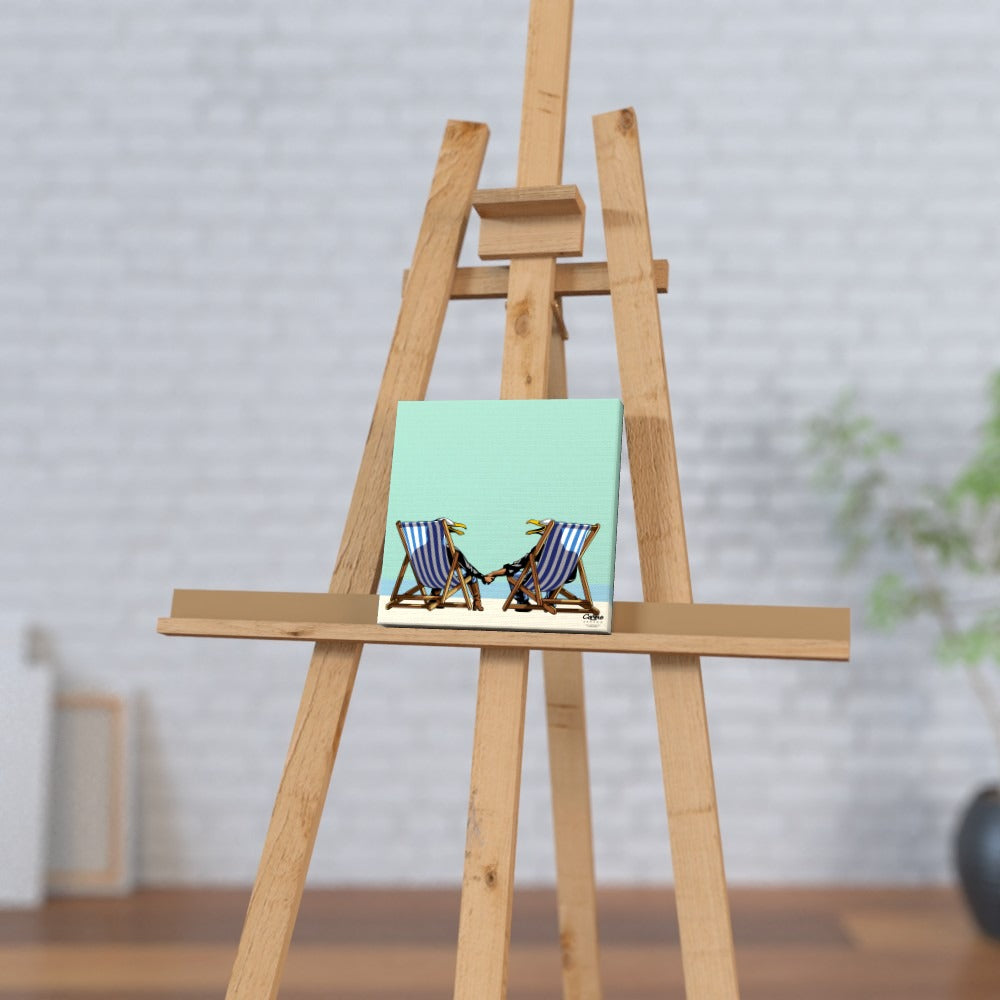 Laughing Seagulls - Square Canvas