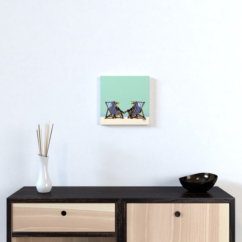 Laughing Seagulls - Square Canvas