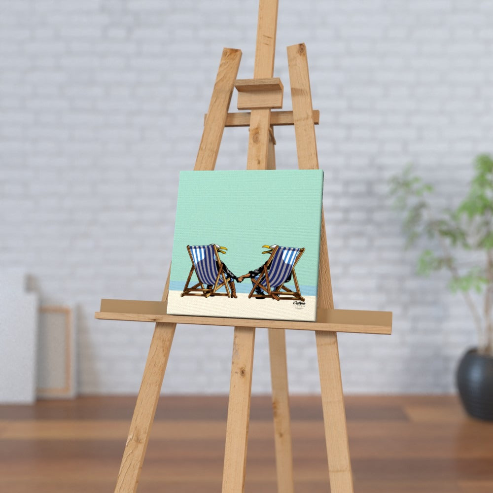 Laughing Seagulls - Square Canvas