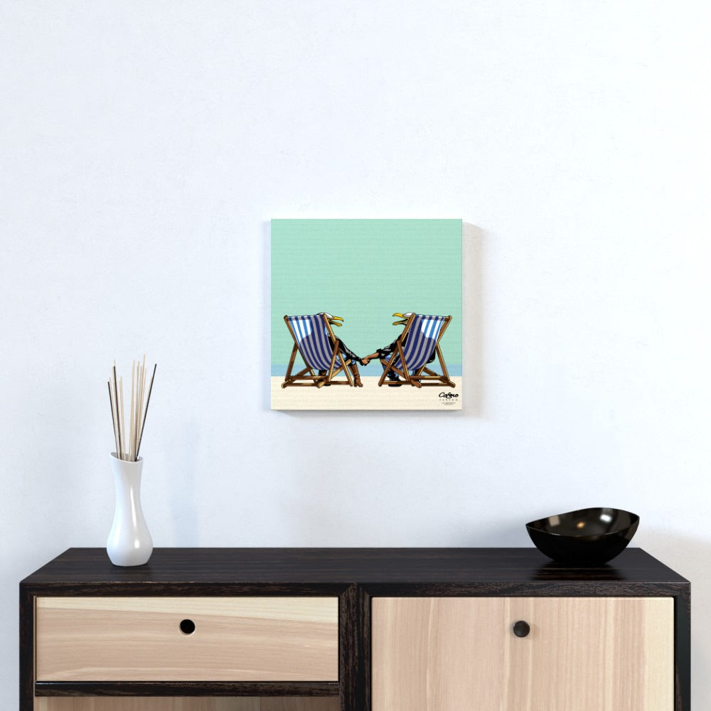 Laughing Seagulls - Square Canvas