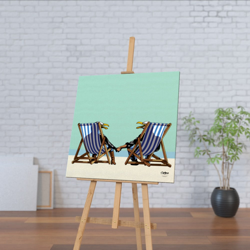 Laughing Seagulls - Square Canvas